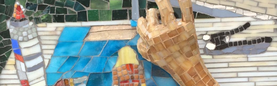 Mosaic Artist at Work